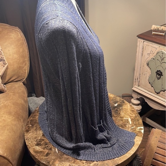 Navy Blue Dressbarn Cardigan - Picture 5 of 6